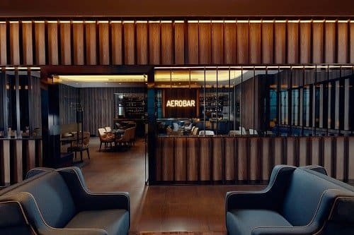 Aerobar at Plaza Premium Lounge at Dubai Airport